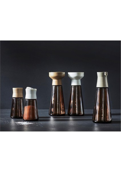 19 cm Cam Yağdanlık, Kahverengi-Amber Renk, Şık ve Kullanışlı Tasarım indirimleri