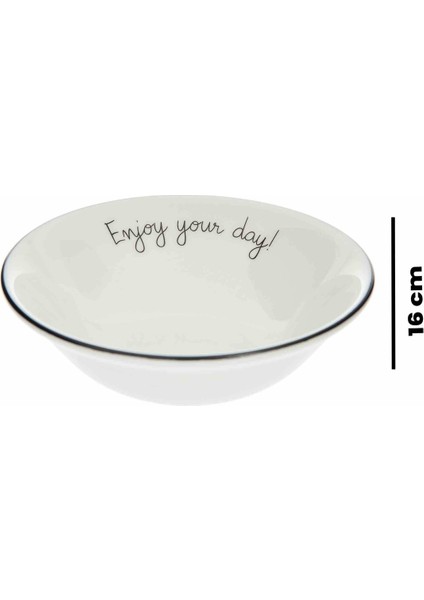 Beyaz 16 cm Şeffaf Kase, Şık ve Kullanışlı Ev ve Mutfak Aksesuarı