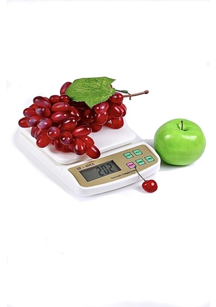 Şık Dijital Mutfak Terazisi 10 kg 1 G, Beyaz, Hassas Ölçüm, Modern Tasarım fiyatları