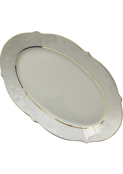 Şık 30CM Altın Yaldız Kayık Tabak, 1 Adet, Zarif ve Kaliteli Tasarım fiyatları