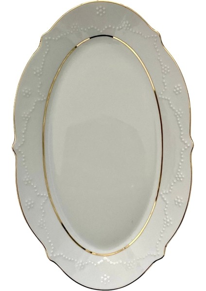 Şık 30CM Altın Yaldız Kayık Tabak, 1 Adet, Zarif ve Kaliteli Tasarım modelleri