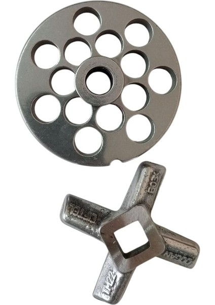22 Numara 6 mm 2'li Kıyma Makinesi Ayna ve Bıçak Seti, Dayanıklı ve Kullanışlı. indirimleri