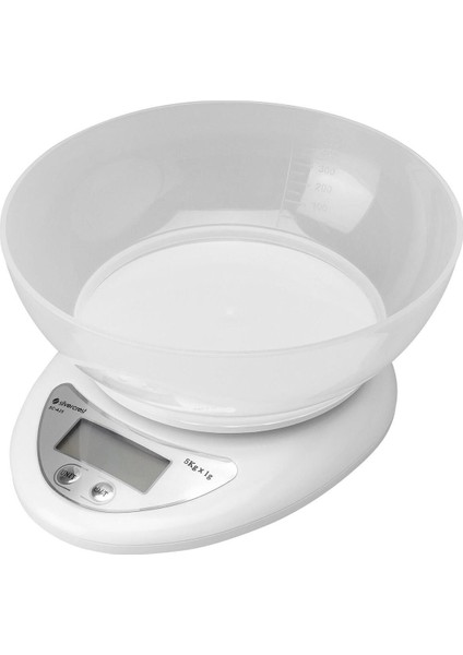 Dijital 5 Kg. Mutfak Terazisi, Beyaz Renk, Hassas Ölçüm, Kullanışlı Tasarım