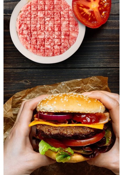 Beyaz Hamburger ve Köfte Kalıbı, Pratik ve Şık Mutfak Gereci fiyatları