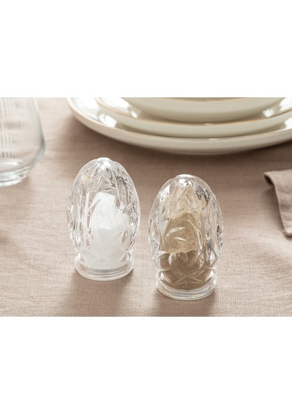 Şeffaf 2'li Tuz ve Biberlik Takımı, 5,5x8,5 Cm, Şık ve Kullanışlı Tasarım fiyatları