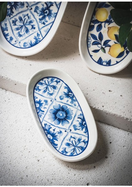 Çok Renkli Oval Servis Takımı, 2'li, 21 Cm, Şık ve Kullanışlı Tasarım modelleri