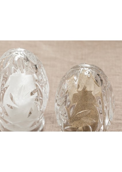 2'li Cam Tuzluk Biberlik Seti, 5,5x8,5 Cm, Şeffaf Beyaz modelleri