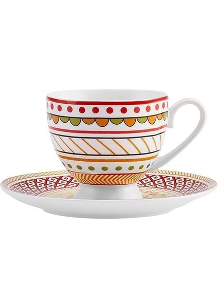 Çok Renkli Tek Kişilik Kahve Fincan Takımı, Şık ve Renkli Tasarım fiyatları