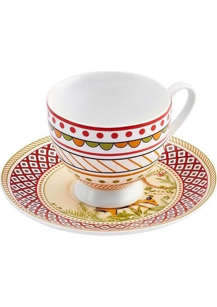 Çok Renkli Tek Kişilik Kahve Fincan Takımı, Şık ve Renkli Tasarım modelleri