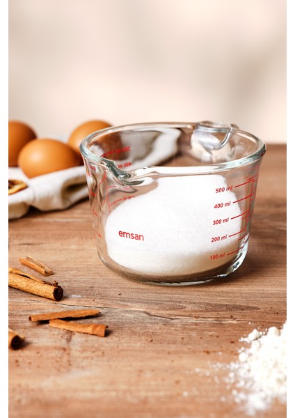 Borosilikat 500 ml Ölçü Kabı, Şeffaf ve Dayanıklı Mutfak Gereci modelleri