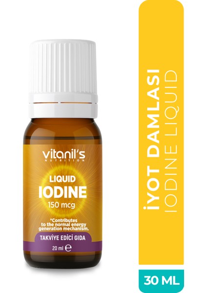 Liquid Iodine (Iyot Damlası) 20ML