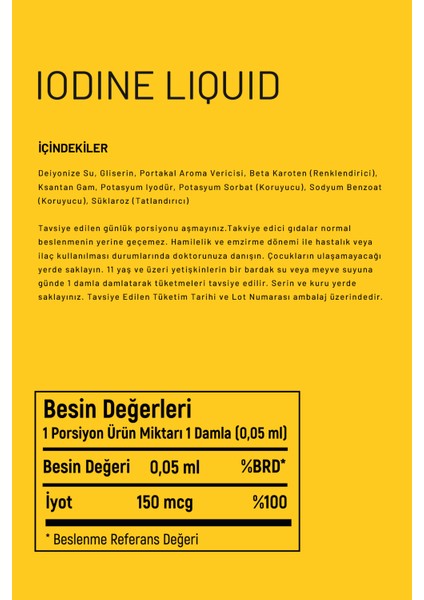 Liquid Iodine (Iyot Damlası) 20ML modelleri