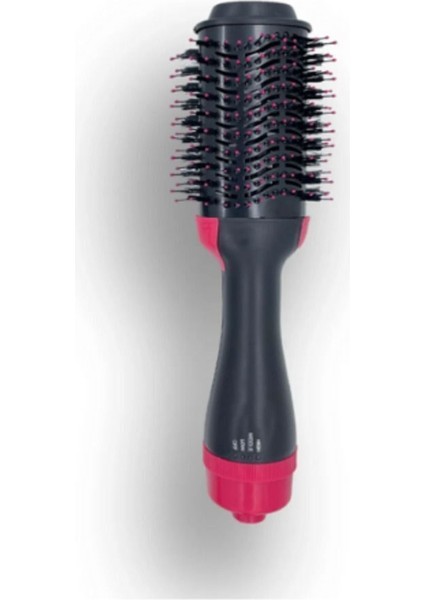 Pembe Nanopro 1400W Hava Üflemeli Saç Şekillendirici ve Düzleştirici Fön Tarağı