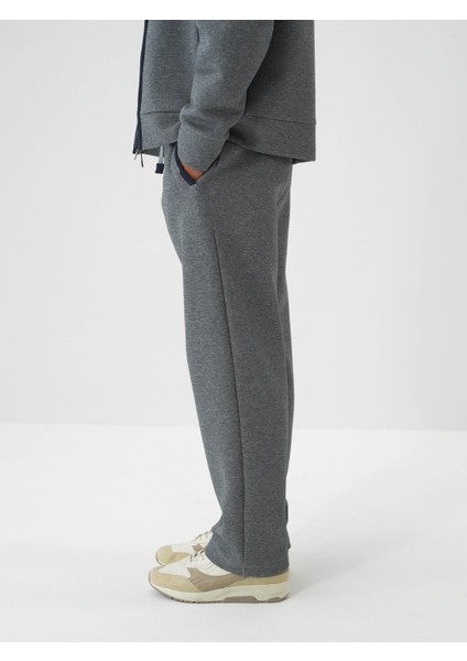 Erkek Gri Pamuk Dokulu Oversize Sweat Pantolon fırsatları