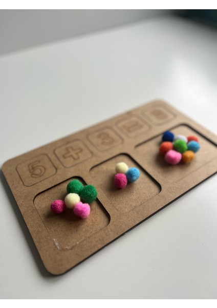 Matematik 20’ye Kadar Toplama ve Çıkarma Ahşap Lazer Kesim Puzzle 6mm