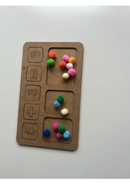 Matematik 20’ye Kadar Toplama ve Çıkarma Ahşap Lazer Kesim Puzzle 6mm fırsatları