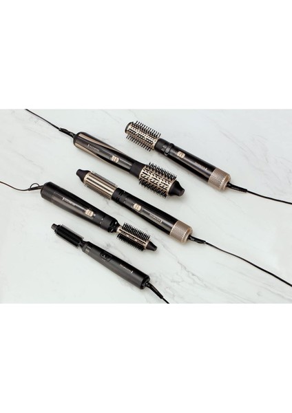 Siyah Sıcak Hava Fırçası, Hızlı ve Kolay Saç Şekillendirme AS7300 fiyatları