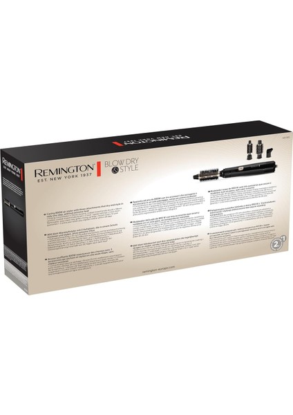 Siyah Sıcak Hava Fırçası, Hızlı ve Kolay Saç Şekillendirme AS7300 modelleri