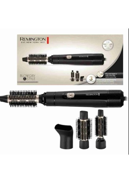 Siyah Sıcak Hava Fırçası, Hızlı ve Kolay Saç Şekillendirme AS7300 indirimleri