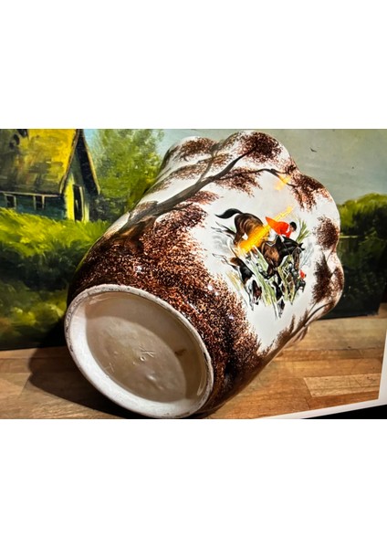 18 cm Boyunda 24 cm Çapında Avrupa Porselen Saksılık