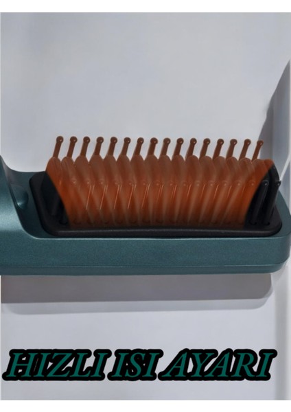 Taşınabilir Hızlı Isınan Kablosuz Saç Düzleştirici Tarak Mavi modelleri