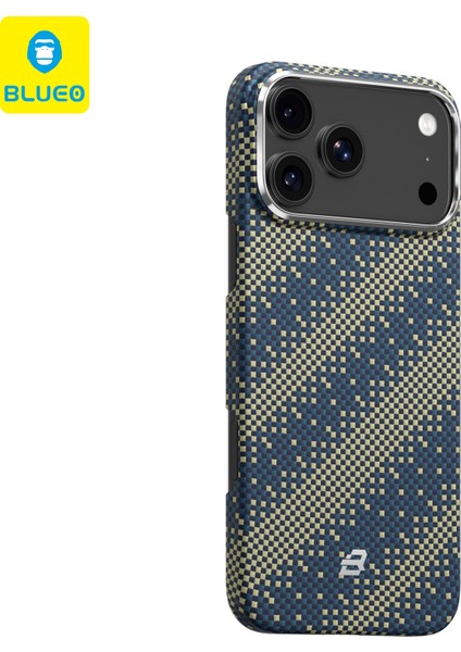 iPhone 17 Pro Uyumlu Magsafe Özellikli Suya Çizilmeye Dayanıklı Glided Galaxy Fiber Kılıf