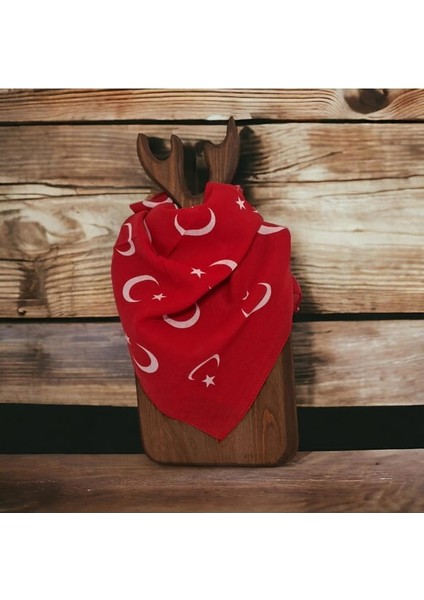 Türk Bayrağı Atatürk Desenli Bandana