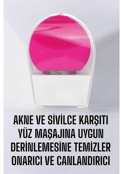 Profesyonel Yüz Temizleme Masaj Aleti Su Geçirmez, Kablosuz Şarj Özellikli Kolay Temizlenebilir