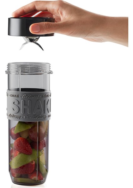 1l Sürahi ve 570ML Şişe Blender, 500W, Siyah fırsatları