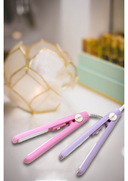 Mini Seramik Uçlu Seyahat Saç Düzleştirici, Kompakt ve Kullanışlı