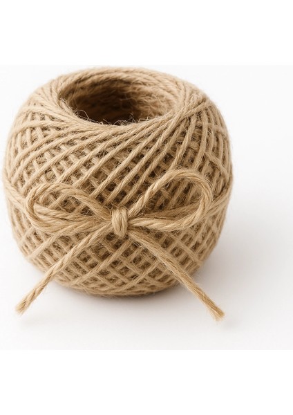 Sarılmış Ince Jüt Ip 10 Metre Hasır Ipi, Bağlama Ipi , Çuval Ipi, Kırnap Ipi, Jüt Ip 10 Metre Çeyiz Ipi