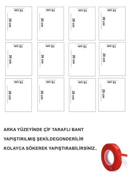 12 Parça Ev Dekorasyon Mutfak Salon Genç Odası Çerçeve Görünümlü Arkası Yapışkanlı Modern Mdf Tablo fiyatları