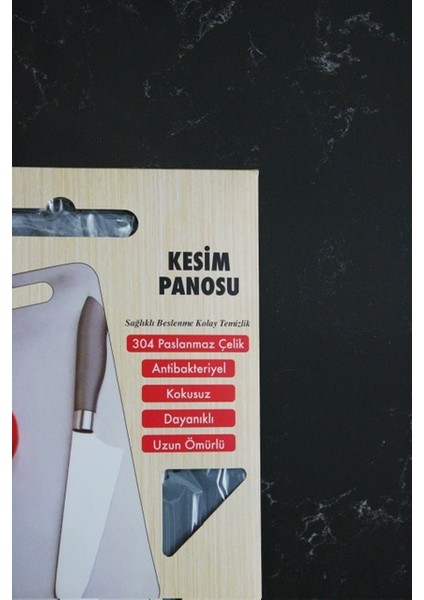 Paslanmaz Çelik Doğrama Tahtası Büyük Boy ve Küçük Boy 2'li Set 20X30 ve 25X33 cm modelleri