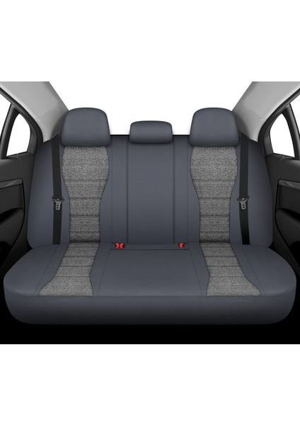 City Serisi Toyota Verso 2009-2018 ile Uyumlu Koltuk Kılıfı, Gri