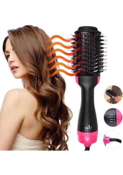 Pratik Saç Şekillendirici ve Düzleştirici Fön Tarağı, Siyah, Hızlı ve Kolay Kullanım modelleri