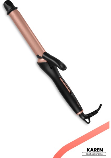 Altın Kaplama 26 mm Seramik Saç Maşası, Parlak ve Sağlıklı Görünüm Için