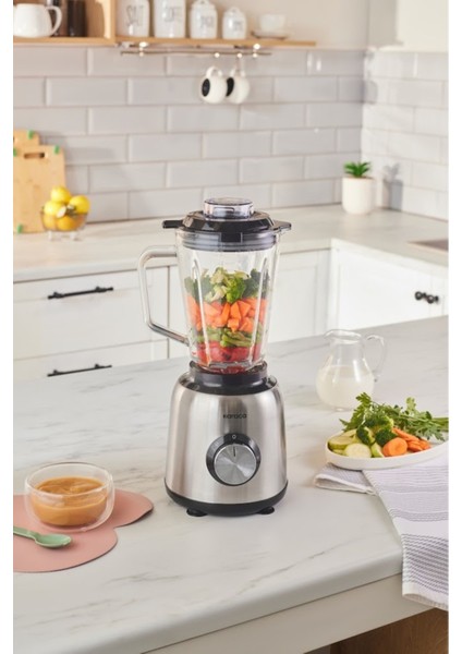 1.5 Lt Cam Hazneli Temiz ve Güçlü Smoothie Blender