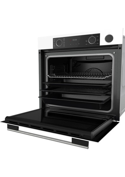 Fryart Lumio Vitroseramik Elektrikli Sessiz Beyaz Ankastre Set (D064 -Sa + MS261 + XE64CB )