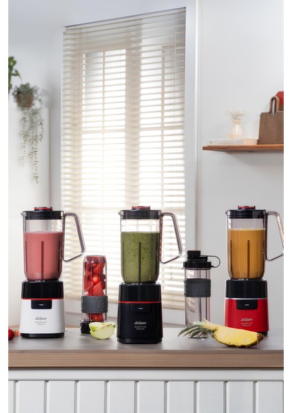 Kırmızı 1l Sürahi ve 570ML Şişe, 500W Güçlü Blender, Pratik Kullanım indirimleri