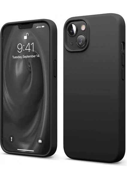 iPhone 14 Kılıf First Silikon - Siyah