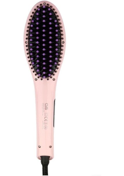 Pembe Saç Düzleştirici Fırça, Kolay ve Hızlı Kullanım fırsatları