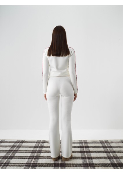 Kadın Ekru Modal Dokulu Regular Fit Pantolon indirimleri