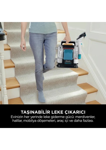 Taşınabilir Halı ve Koltuk Temizleme Cihazı, Çok Renkli, Pratik ve Etkili Kullanım