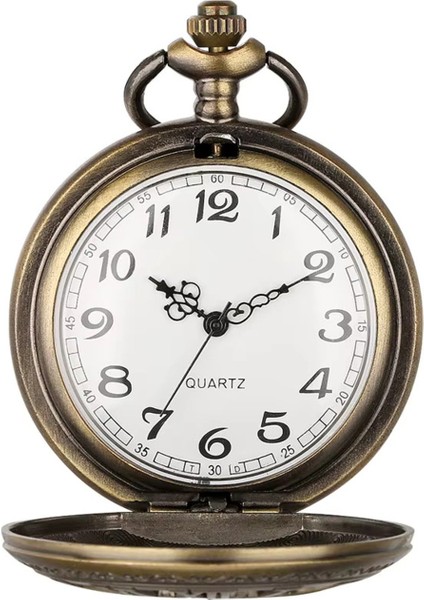 Hediyeshop Kişiye Özel Antika Görünümlü Köstekli Saat Cep Saati modelleri