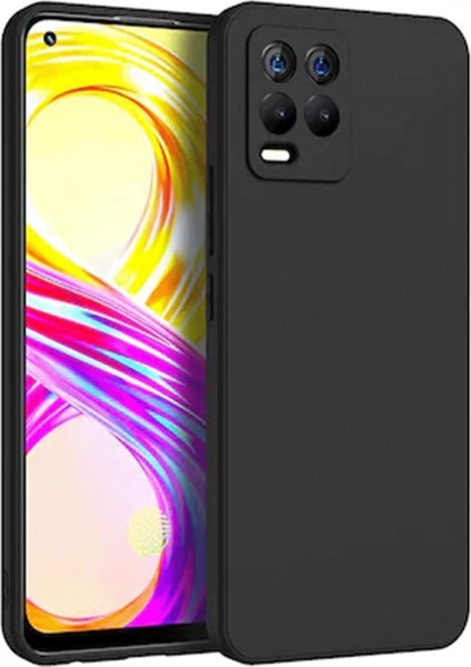 Realme 8 Kılıf First Silikon - Siyah