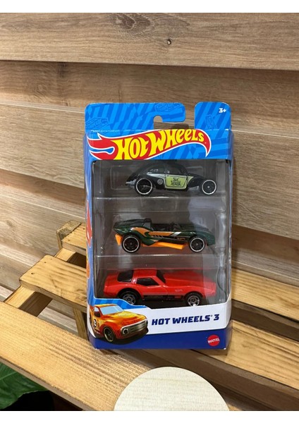 Oyuncak Hot Wheels 3'lı Metal Arabalar