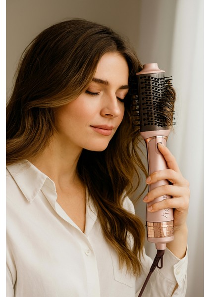 3'lü Saç Kurutma ve Düzleştirici Tarak Seti, 1200W, Pembe fiyatları