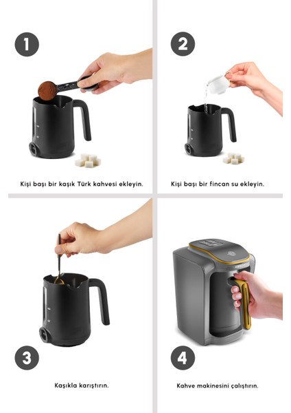 Şık ve Kullanışlı 5 Fincan Kapasiteli Türk Kahve Makinesi, Pineapple Yellow Renginde