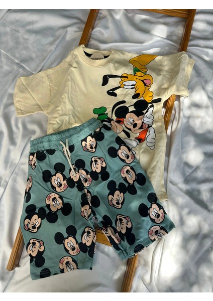 Mickey Köpek Baskılı Alt Üst Takım