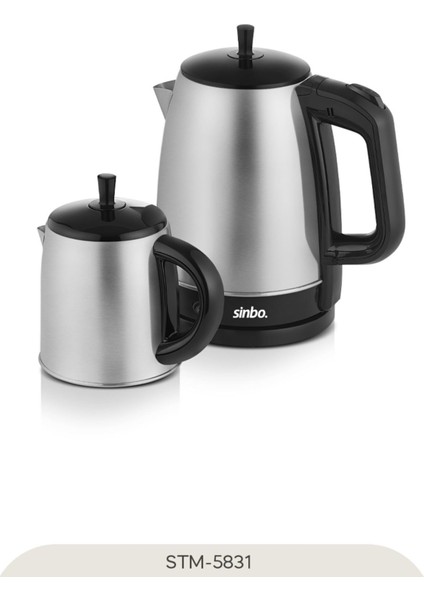 Gri Elektrikli Çay Seti STM-5831, Şık ve Kullanışlı Tasarım. modelleri